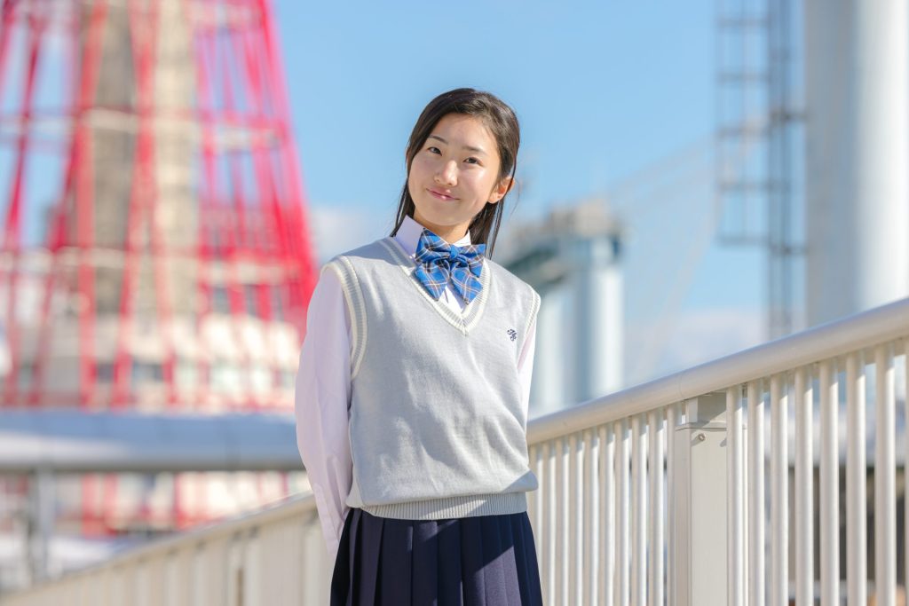 ニットベスト（グレー） 神戸モデル標準服