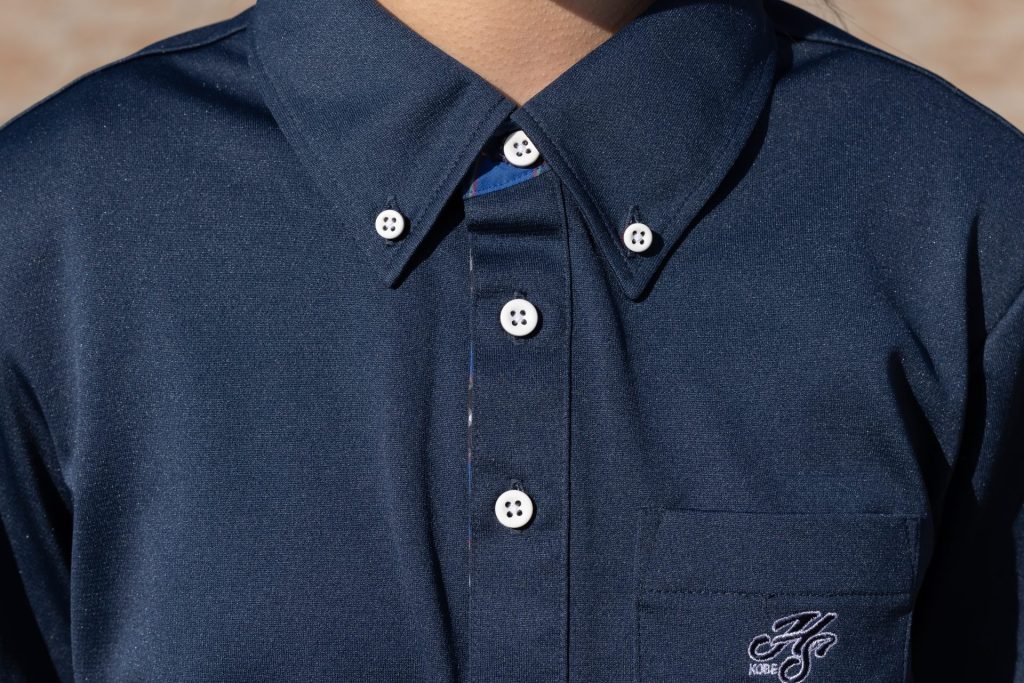 半袖ポロシャツ（紺） 神戸モデル標準服