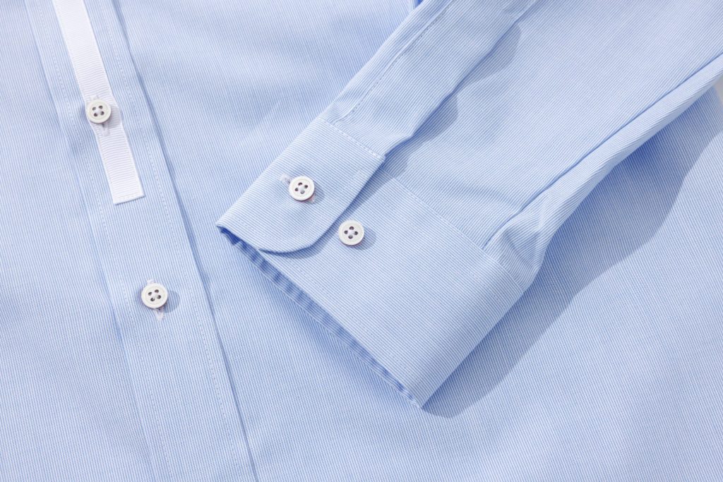 長袖釦ダウンシャツ（ブルー） 神戸モデル標準服